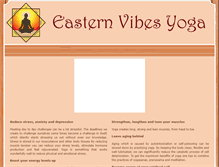 Tablet Screenshot of easternvibesyoga.com